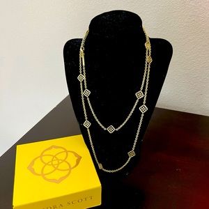 Kendra Scott multi strand gold necklace